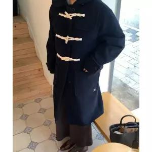 코드그라피 CGP WOOL 더플 롱 코트_네이비 962094