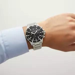 엠포리오 아르마니 아르마니 AR11360 WORLD EXPLORER) 월드 익스프로어 다이버 크로노그래프 남성 메탈시계