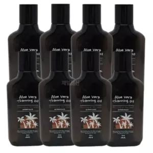 알로에베라 태닝오일 부드럽게 빛나는 브론징 8개 태닝 썬오일 휴양지 야외 썬텐 하와이안 썬탠