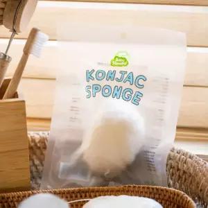 베이비스탠다드 곤약 아기 목욕 스펀지 저자극 샤워볼