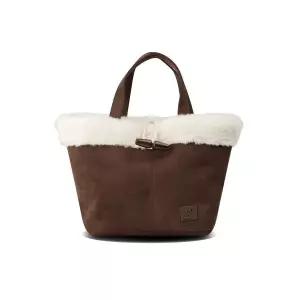 코드그라피 CGP FAUX 스웨이드 시어링 토트백_초코 브라운 961222