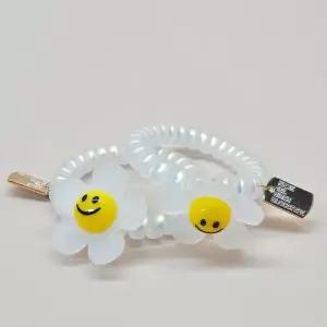 스마일 데이지 스프링 머리끈 팔찌