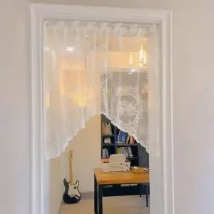 주방 바란스 커튼 가림막 천 창문 패브릭 가리개 2p 쉬폰커튼 커텐 작은방커튼 레이스커텐