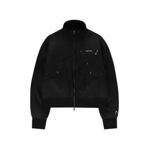 아캄 AAKAM 하이 넥 봄버 재킷 블랙 499604