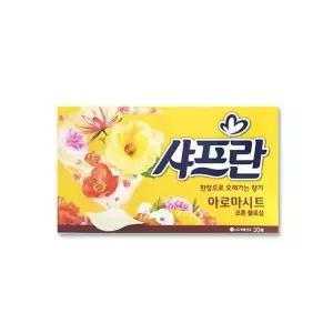 엘지생활건강 사프란 아로마시트 섬유유연제 코튼블로섬 30매