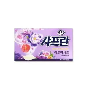 엘지생활건강 사프란 아로마시트 섬유유연제 후레쉬드림 30매