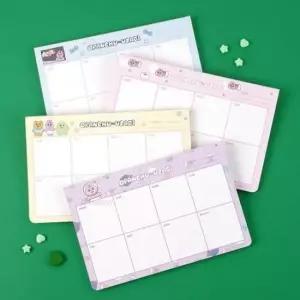 [문구] 토끼 디자인 주간 메모 패드 필기 노트 필기용 메모장 다이어리 스타일