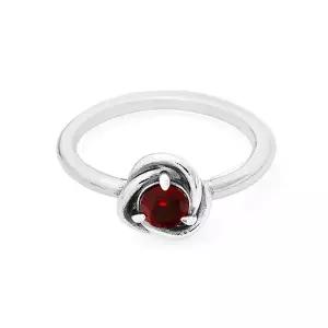 [신세계라이브쇼핑]판도라 192993C01 레드 이터니티 서클 반지 (1월 탄생석)