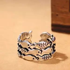 물고기 애끼반지 수능 새끼손가락 행운 반지 우정 링-WFHRX88