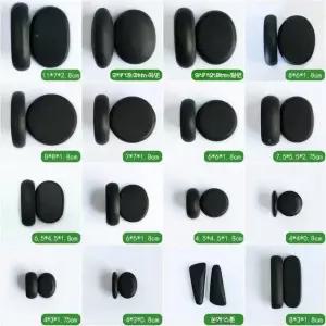 스톤 핫스톤 마사지 돌 스파 테라피 경락 세트 대형 8개 스크레이퍼 맛사지 화산석 자갈