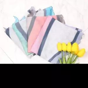 마름모 패턴 스카프 봄 여름용 쁘띠 머플러 목걸이 손수건 선물용 미니