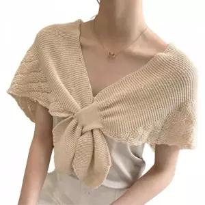 데일리 여성 숄더 스카프 어깨 미니 머플러 클래식 넥