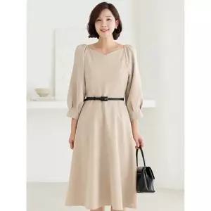 김여사, (신상) 벨티드 플레어 원피스 1OP603323