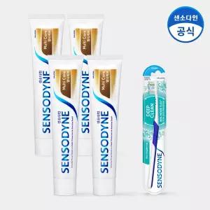 센소다인 멀티케어 민감성 치약 100g x4개+(리뉴얼)센소다인 딥클린 칫솔 1개