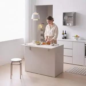 [히트가구] FC103 접이식 아일랜드 식탁 홈바 1000 1color (착불)