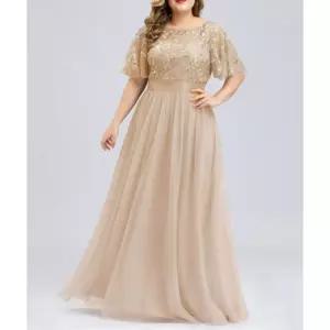 빅사이즈연주복 러블리 쉬폰 연주복 합창 돌잔치 드레스