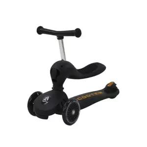 알파카 퍼스트 킥보드 2in1 탈부착식 블랙 어린이 유아 씽씽이 붕붕카