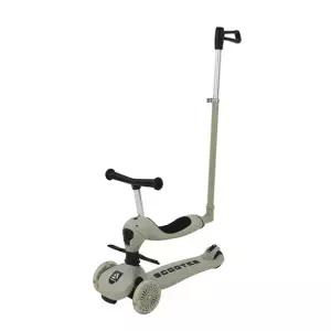 알파카 퍼스트 킥보드 3in1 탈부착식 그레이 어린이 유아 씽씽이 붕붕카 (부모조향핸들바 포함)