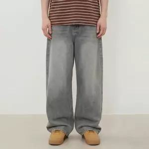 [해리슨] 솔트워싱 와이드 벌룬 데님 팬츠 BA-1022 SAN1041