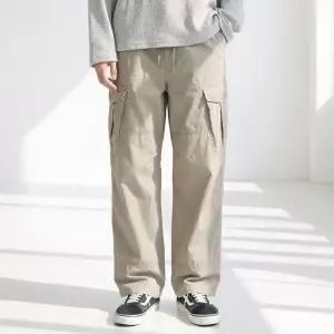 [해리슨] 와이드 커브드 워싱 카고 팬츠 RTW1973