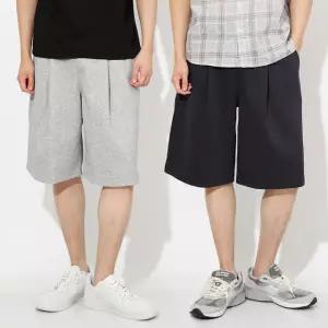 [해리슨] 핀턱 이중지 버뮤다 밴딩 쇼츠 BA-3008 SAN1028