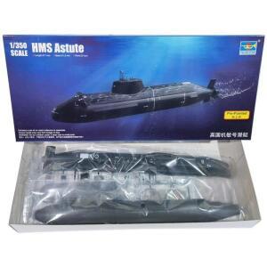 디오라마용 나무 모형트럼펫 1/350 스케일 HMS Astute 핵동력 공격 잠수함 조립 퍼즐 모델