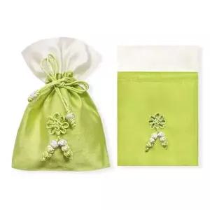 선물용복주머니 전통가방 연두색 연두색머니 선물주머니