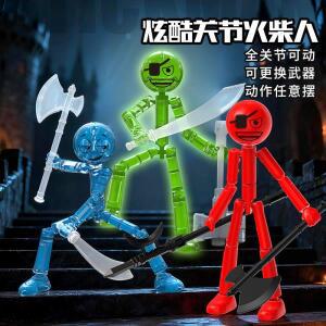 디오라마용 나무 모형인기 조립식 사람 모형 스틱맨, 더 움직이는 다양한 창의적인 블록 도매