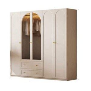 옷장 유리문 높은장 조합가능 조립식 4도어 천장수납 1.6m 캐비닛