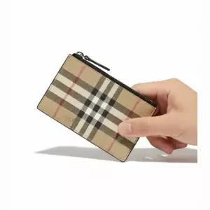MUST IT_ Vintage Checked Card Case 8084166) 빈티지 체크 지퍼 카드지갑)