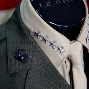 밀리터리 수집품 미국 세트 장군 핀 칼라 휘장 육군 계급 해병대 장교 4성