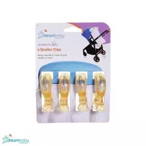 다용도 유모차 클립 4P 골드 F2229/유모차모빌 유모차클립 유모차정리
