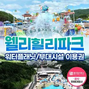(당일사용불가) 웰리힐리파크 워터파크/부대시설 봄상시 상품 (~26.7.17)/업장별 이용기간 상이