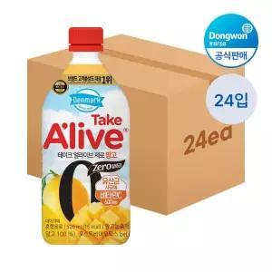 [etv] 덴마크 테이크 얼라이브 제로 망고 500ml, 24개