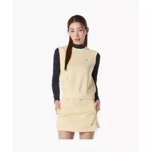 르꼬끄 LECOQ GOLF 여성 져지 풀오버 베스트 (GQ122LWV21) GQ122LWV21_PYLW 460107