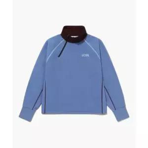 르꼬끄 LECOQ GOLF 여성 우븐 배색 하프 집업 방풍 플리스 _LBLU GQ422LRLO2 GQ422LRLO2_LBLU 463891