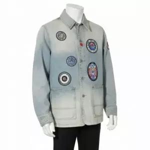 MUST IT_ KENZO 패치 데님 자켓 청자켓 FD6 5DV107 6A8 DS