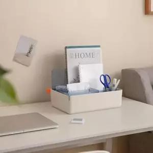 [문구/오피스] 2색 1개 다용도 데스크 오거나이저 티슈케이스 수납함 심플 디자인 다용도