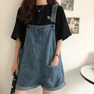 [SBD] 청반바지 롤업 꾸안꾸 멜빵바지 멜빵 점프수트 여성