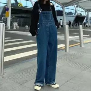 [SBD] 여성팬츠 청멜빵 데님 점프수트 진청