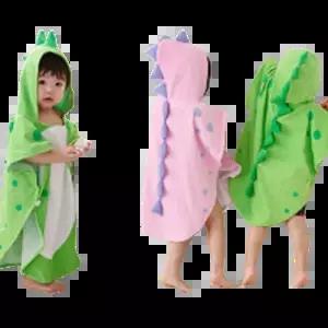 유아 공용 판초 목욕타월 물놀이용 어린이 샤워가운 비치 가운 프리미엄 초경량