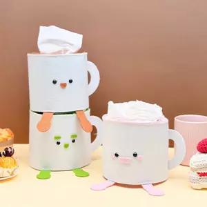 실과수업 수행평가 기초바느질 머그잔모양 두루마리 휴지케이스만들기 5개