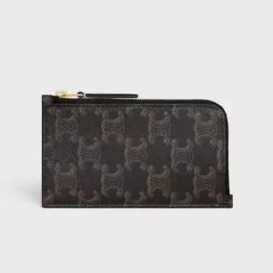 MUST IT_롱 지퍼 카드 지갑 트리옹프 캔버스 L10083317