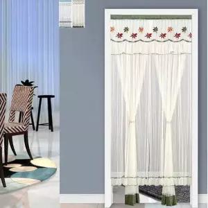 레이스 문가리개 커튼 방문 주방 가림막 120x210cm 가림막커튼 가리개 문커튼 현관 공간분리