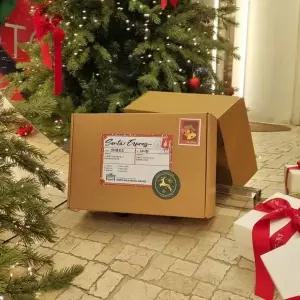 크리스마스 선물 포장 박스 카드 산타 송장 포장지 특이한 성탄