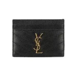 MUST IT_26SS 금장 마틀라세 카드지갑 블랙 423291 BOW01 1000