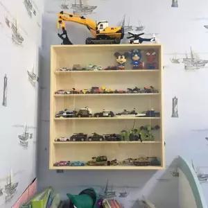 매니큐어 우드 디스플레이 선반 정리함 오일 네일진열대 투명 아크릴