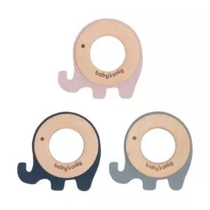 귀여운 코끼리 실리콘 원목 치발기 선물 아기용품 유아용품