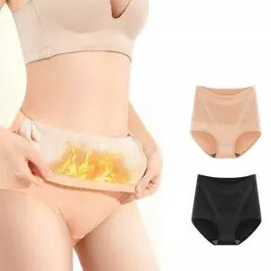 배워머 여성 하이웨스트 스타일 복부 기모 보온 속옷 팬티