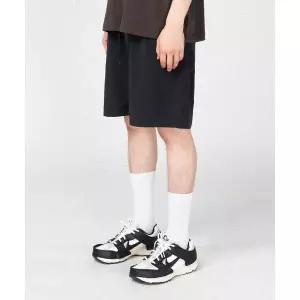 S'EST 나일론 밴딩 숏 팬츠 - BLACK